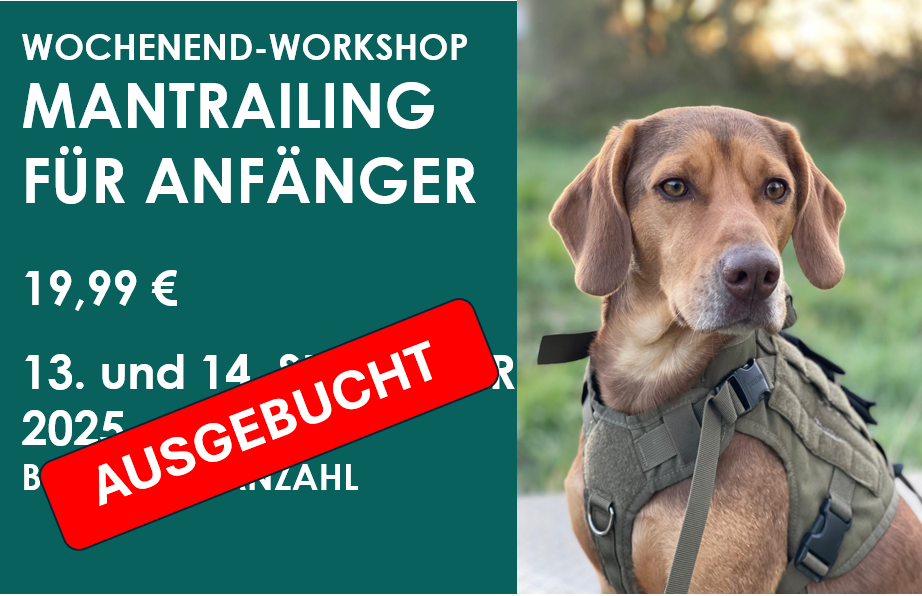 Flyer Mantrailing ausgebucht Mantrailing ausgebucht